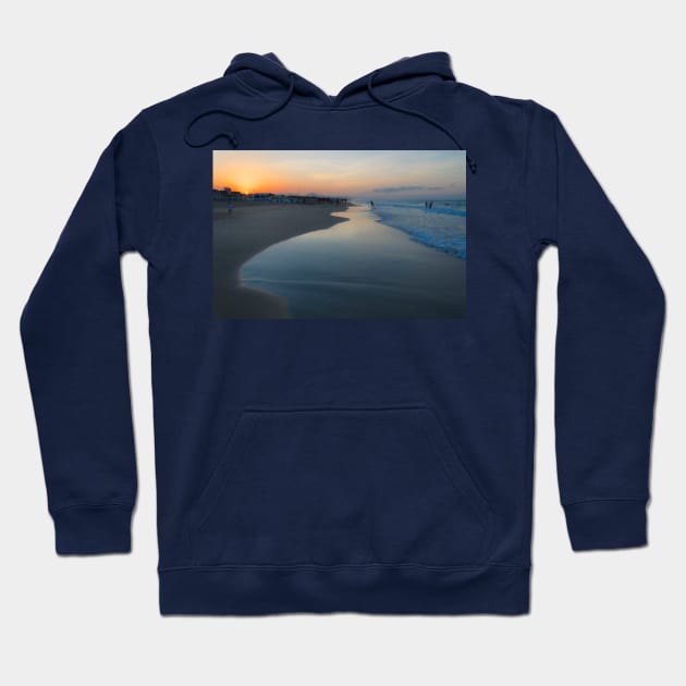 Summer sunset on a Spanish beach Hoodie by JJFarquitectos